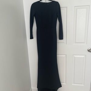 Long black dress never worn brand new